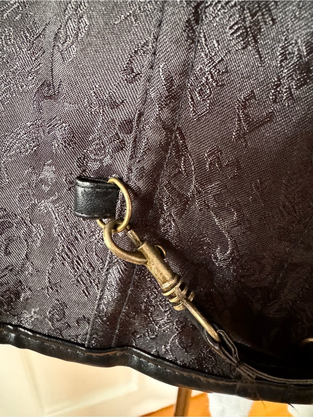 Steampunk Black Corset Embellished with Chains & Metal Clips - Picture 8 of 15